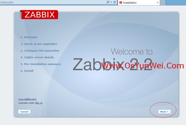 CentOS7配置LNMP图解安装Zabbix